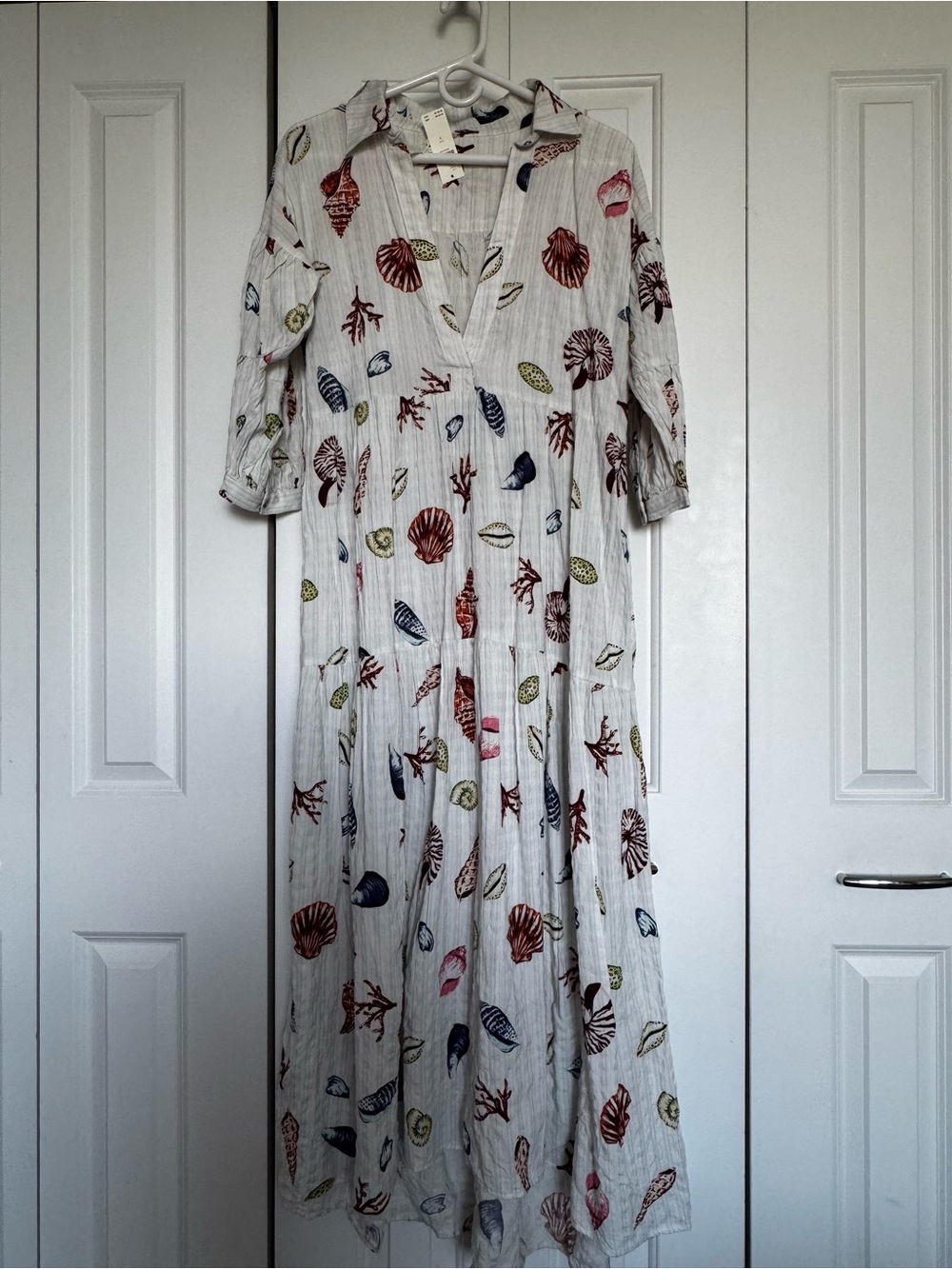 Anthropology Maxi Dress with Shell Print - Picture 4 of 5